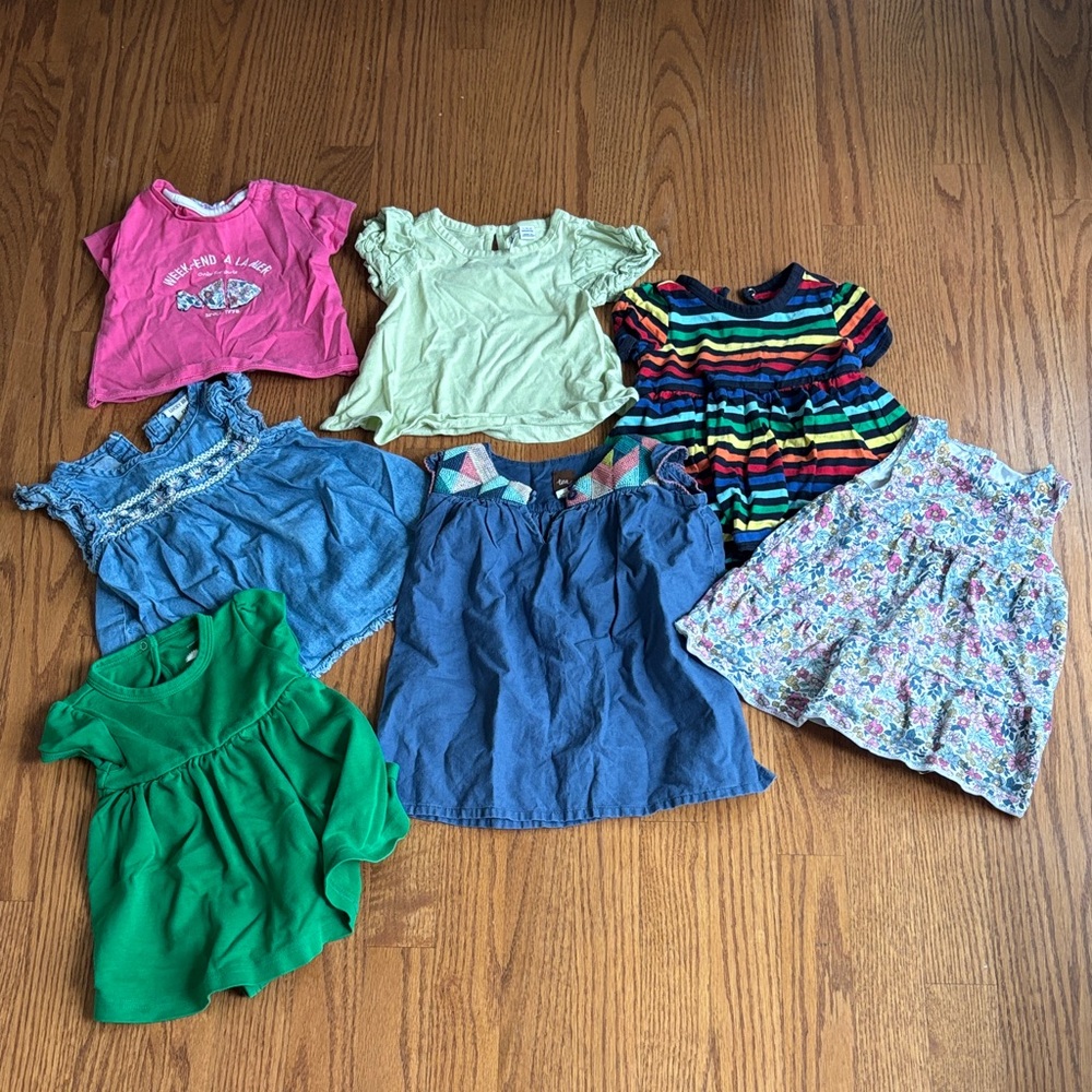 Colorful Baby Girl Tops Set